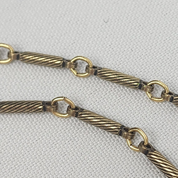 Color By Amber Red & Gold Long Necklace & Earring Set - Picture 4 of 7